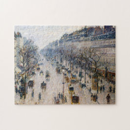 Pissarro - Boulevard Montmartre, Winter God morgon Pussel