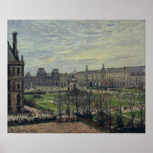 Pissarro - Carrousel Grått Weather 1899 Poster
