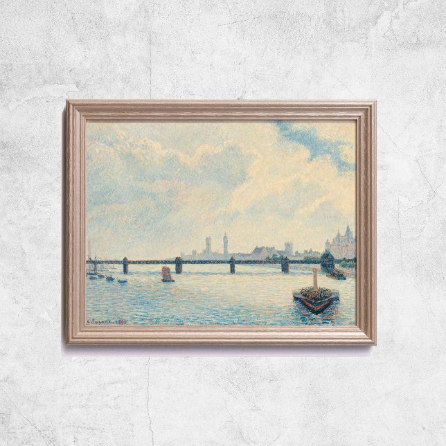 Pissarro Charing Kor Bridge London Old Art Wall Poster (Pissarro Charing Cross Bridge London Old Art Wall Poster
)