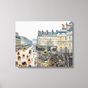 Pissarro - Fransk Theater Square, Paris Canvastryck