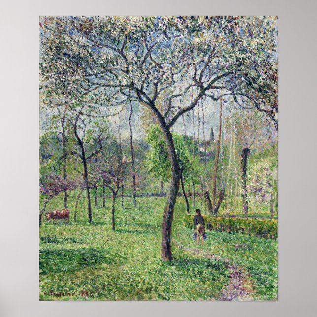 Pissarro - Fruktträdgård 1892 Poster (Framsidan)