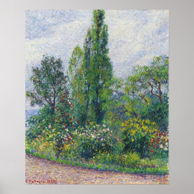 Pissarro - Garden of Octave Mirbeau at Damps (Eure Poster (Framsidan)