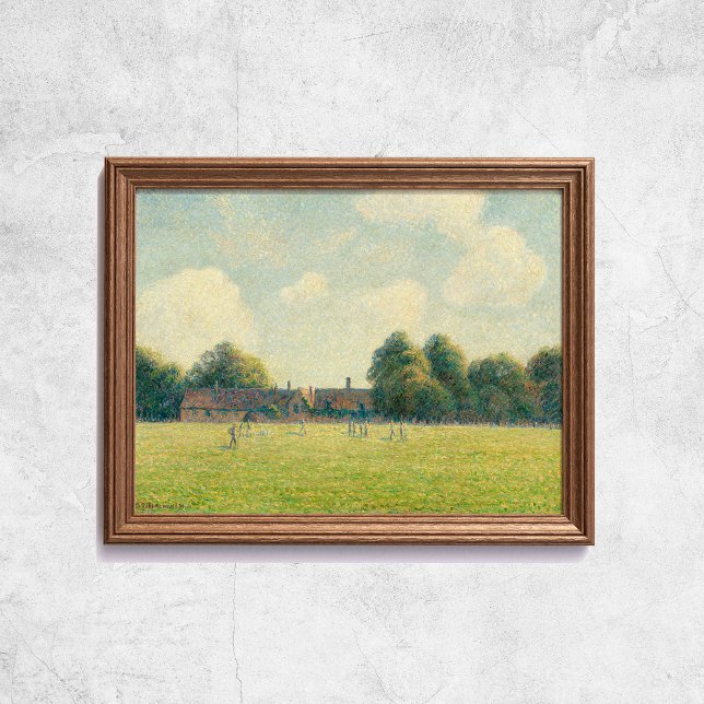 Pissarro Hampton Court Berömd Old Art Poster (Pissarro Hampton Court Famous Old Art Poster
)