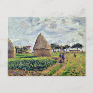 PISSARRO - HAYSTACKS OCH KABAGE PATCH VYKORT