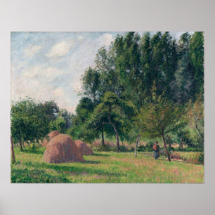 Pissarro - Höstackar Morgon Eragny 1899 Poster
