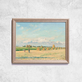 Pissarro Ligcape Ile De Frankrike Art Poster