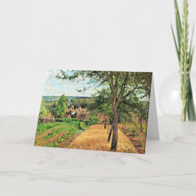 Pissarro - Louveciennes fruktodlingar, bra konst. Kort (Framsida)