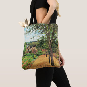 Pissarro - Louveciennes fruktodlingar, bra konst. Tygkasse