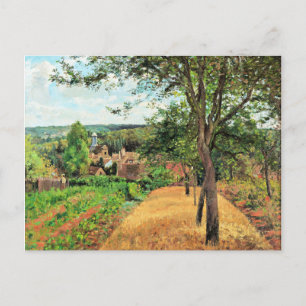 Pissarro - Louveciennes fruktodlingar, bra konst. Vykort