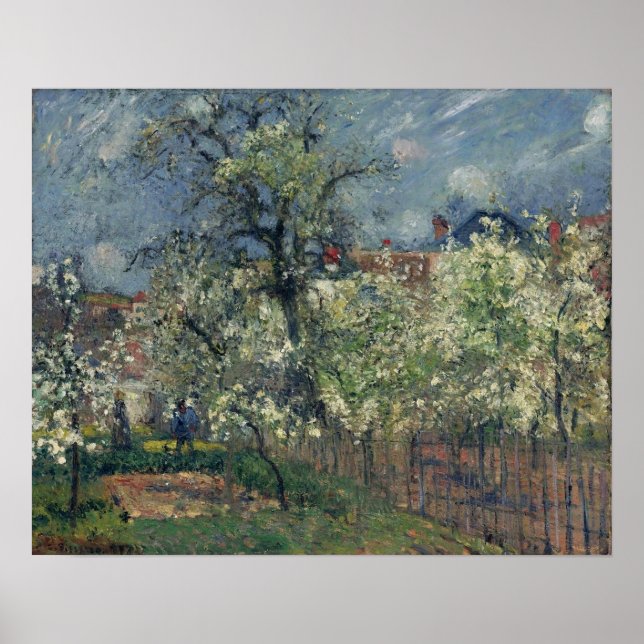 Pissarro - Maubuisson Garden Pontoise Pear Träd Poster (Framsidan)