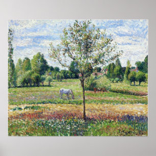 Pissarro - Mega med ett häftigt molnigt väder Poster