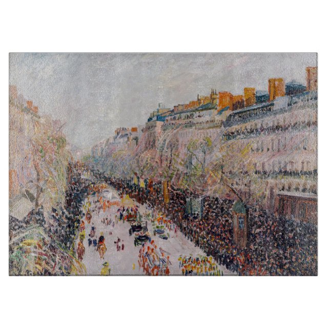 Pissarro - Montmartre, Mardi Gras på Boulevard (Framsidan)