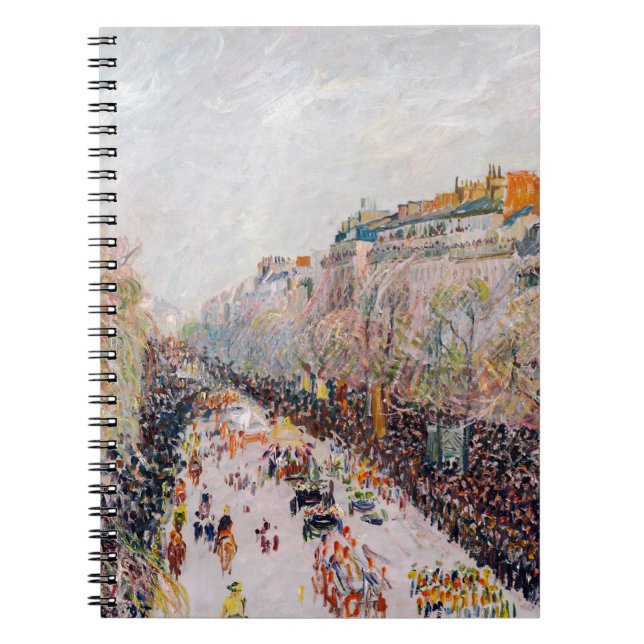 Pissarro - Montmartre, Mardi Gras på Boulevard Anteckningsbok (Framsidan)