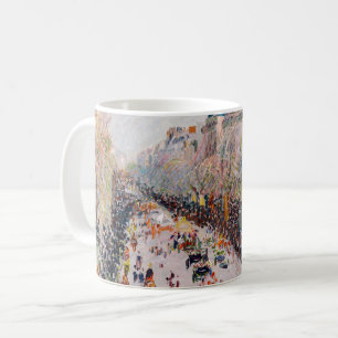 Pissarro - Montmartre, Mardi Gras på Boulevard Kaffemugg