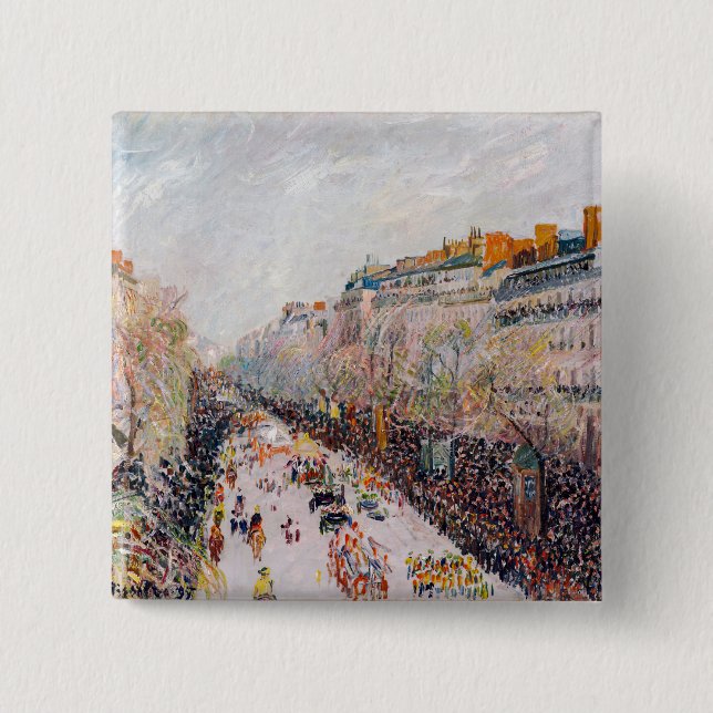 Pissarro - Montmartre, Mardi Gras på Boulevard Knapp (Framsida)