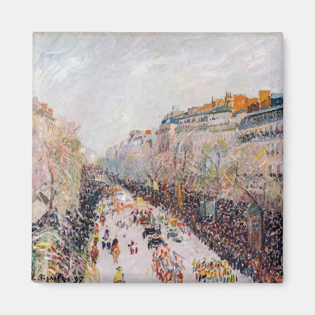 Pissarro - Montmartre, Mardi Gras på Boulevard Magnet (Framsidan)