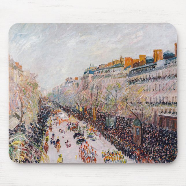 Pissarro - Montmartre, Mardi Gras på Boulevard Musmatta (Framsidan)