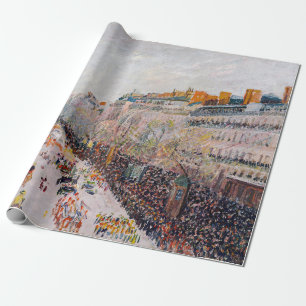 Pissarro - Montmartre, Mardi Gras på Boulevard Presentpapper
