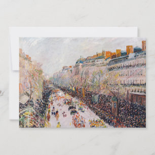 Pissarro - Montmartre, Mardi Gras på Boulevard Tack Kort