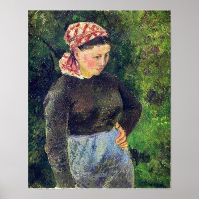Pissarro - Peasant Woman 1880 Poster (Framsidan)