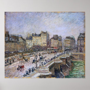 Pissarro - Pont Neuf Snö, effekt 1902 Poster
