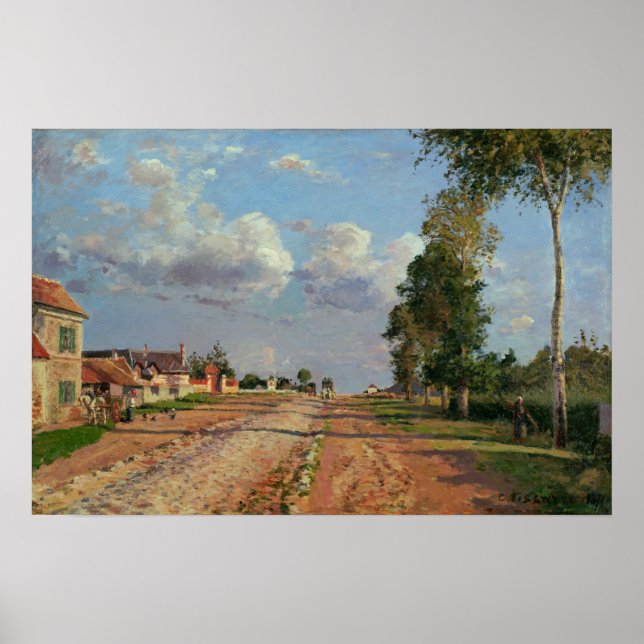 Pissarro - Route De Versailles Rocquencourt Poster (Framsidan)