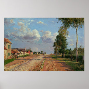 Pissarro - Route De Versailles Rocquuppmunt Poster