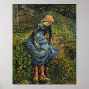 Pissarro - Shepherdes (Young Peasant Girl) 1881 Poster