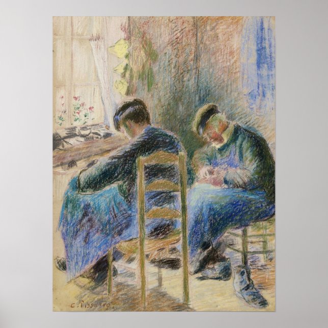 Pissarro - Shoemakers 1878 Poster (Framsidan)