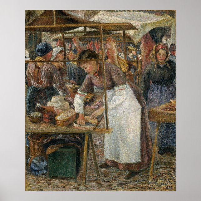 Pissarro - Slaktaren Gris 1883 Poster (Framsidan)