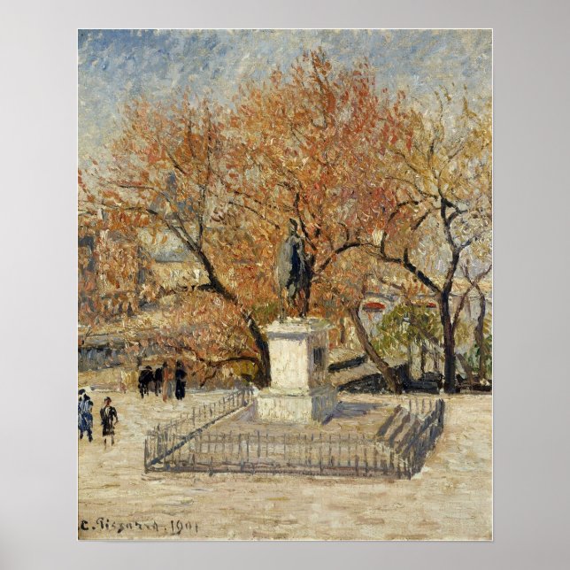Pissarro - Statue of Henri IV 1901 Poster (Framsidan)