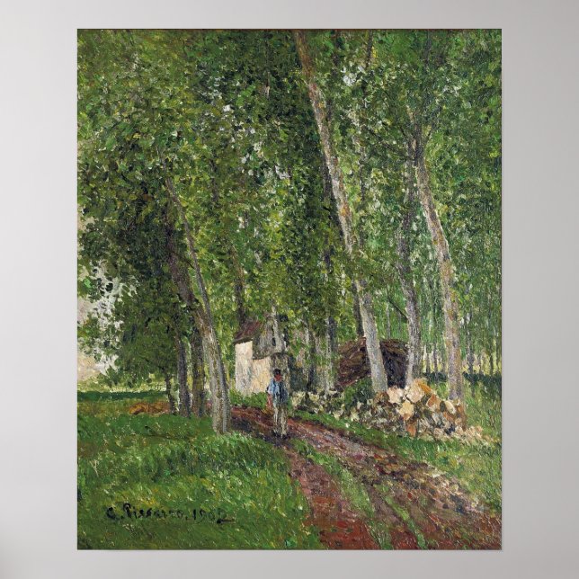 Pissarro - Thicket at at 1902 Poster (Framsidan)