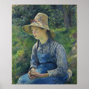 Pissarro - Unga småbarn som fick en höft 1881 Poster