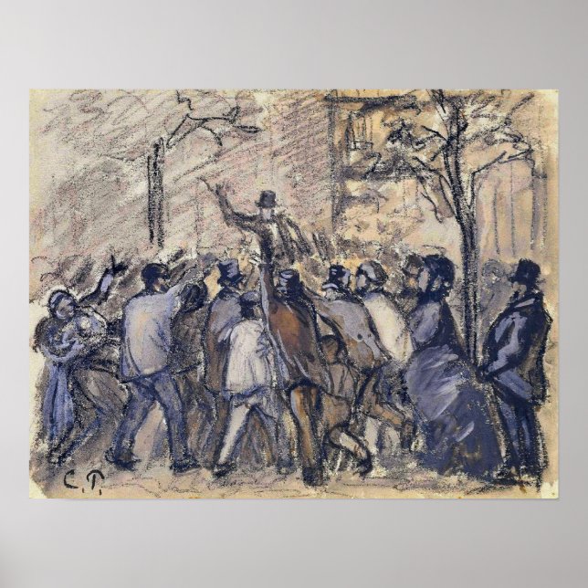 Pissarro - Urban Uprising i Paris 1870 Poster (Framsidan)