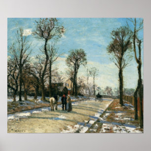 Pissarro - väg till Versailles Louveciennes Winter Poster