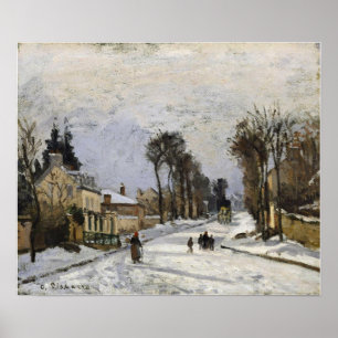 Pissarro - väg till Versailles vid Louveciennes 18 Poster