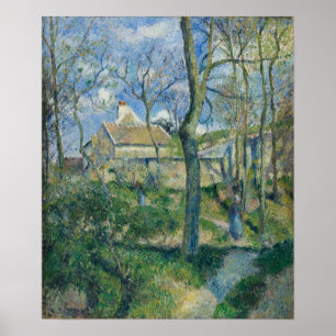 Pissarro - Vägen till Les Pouilleux Pontoise Poster