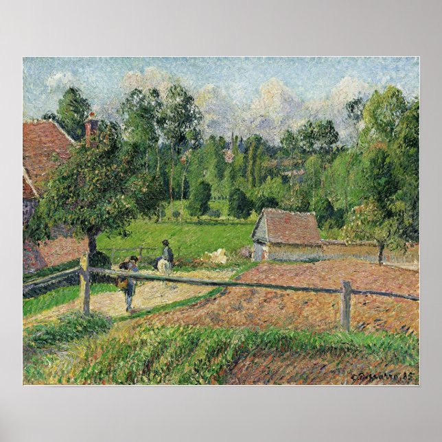 Pissarro - Visa från konstnärens Windows-fel 1885 Poster (Framsidan)