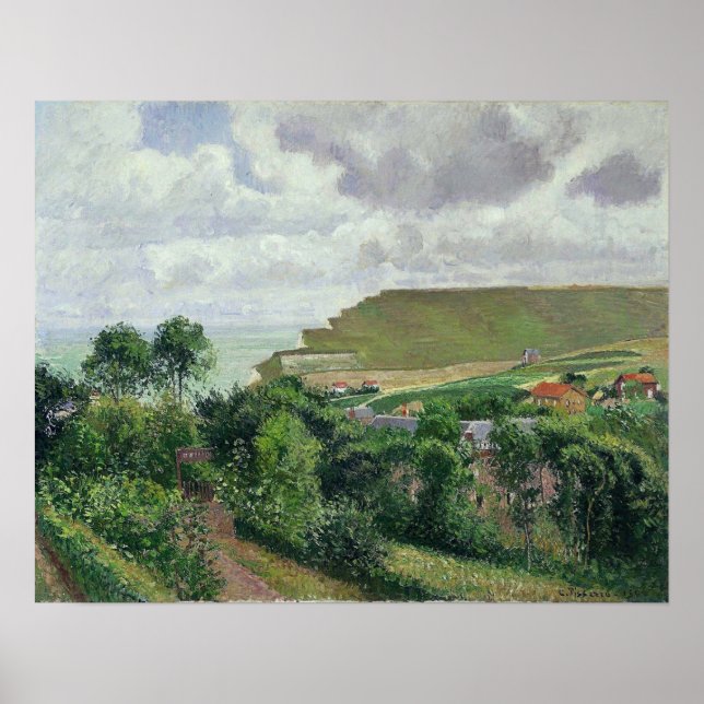 Pissarro - Vy över Berneval 1900 Poster (Framsidan)