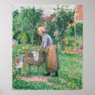 Pissarro - Washerwomen at Eragny 1893 Poster