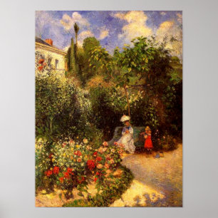 Pissarros "Garden vid Pontoise" - Poster