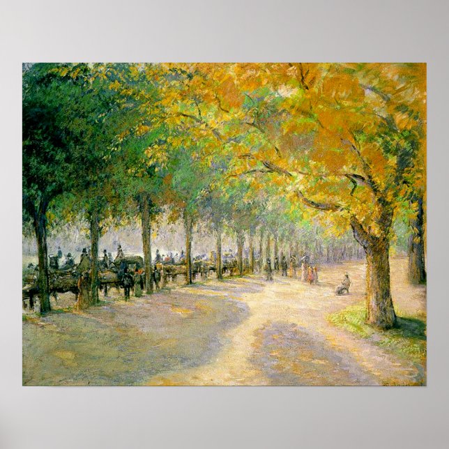 Pissarros "Hyde Park" - Poster (Framsidan)