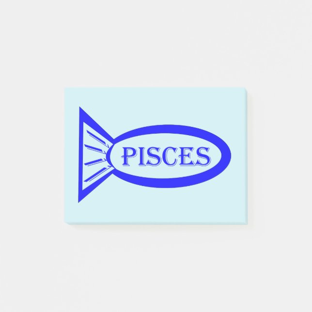 Pisse Stjärntecken Fisk Bokför anteckningar Pad Post-it Block (Framsida)