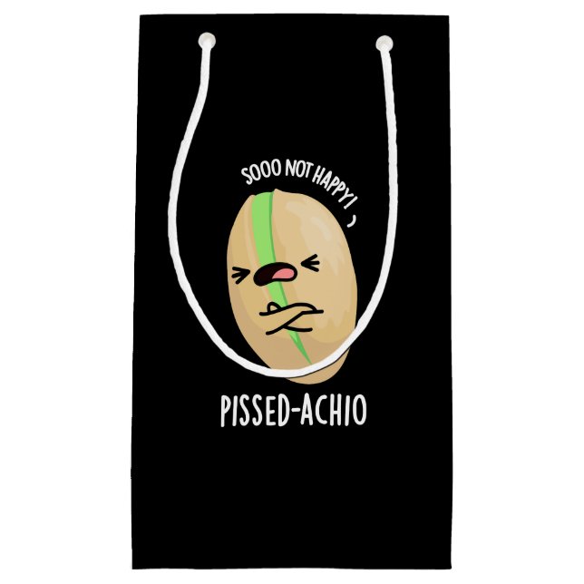 Pissed-achio Funny Pistachio Pun Mörk BG (Framsidan)