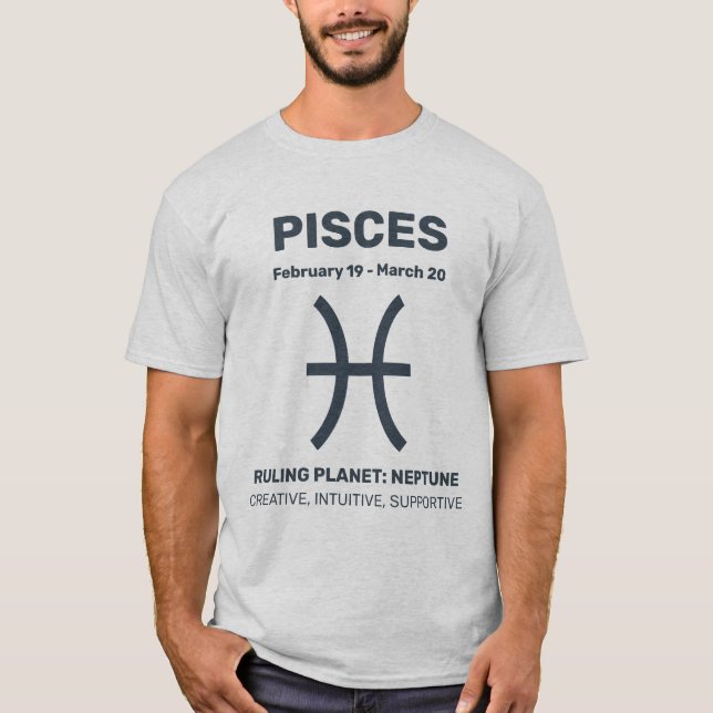 Pisser för anpassade namn/textzodiactecken t shirt (Framsida)