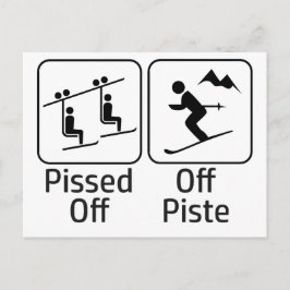 Pisserad av Piste Vykort