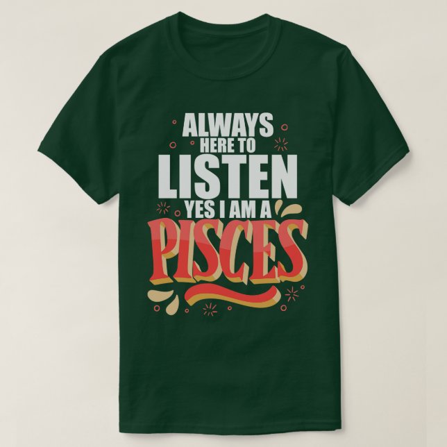 Pisses alltid här för att lyssna t shirt (Design framsida)