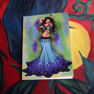 Pisses Belly Dancer Art Kort