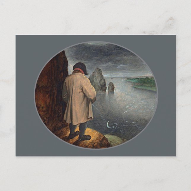 Pissing vid Måne Vykort (Framsida)