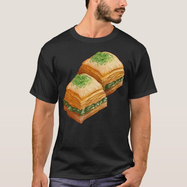 Pistachio Baklava T Shirt (Framsida)